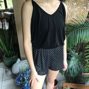 💛Polka dotted romper